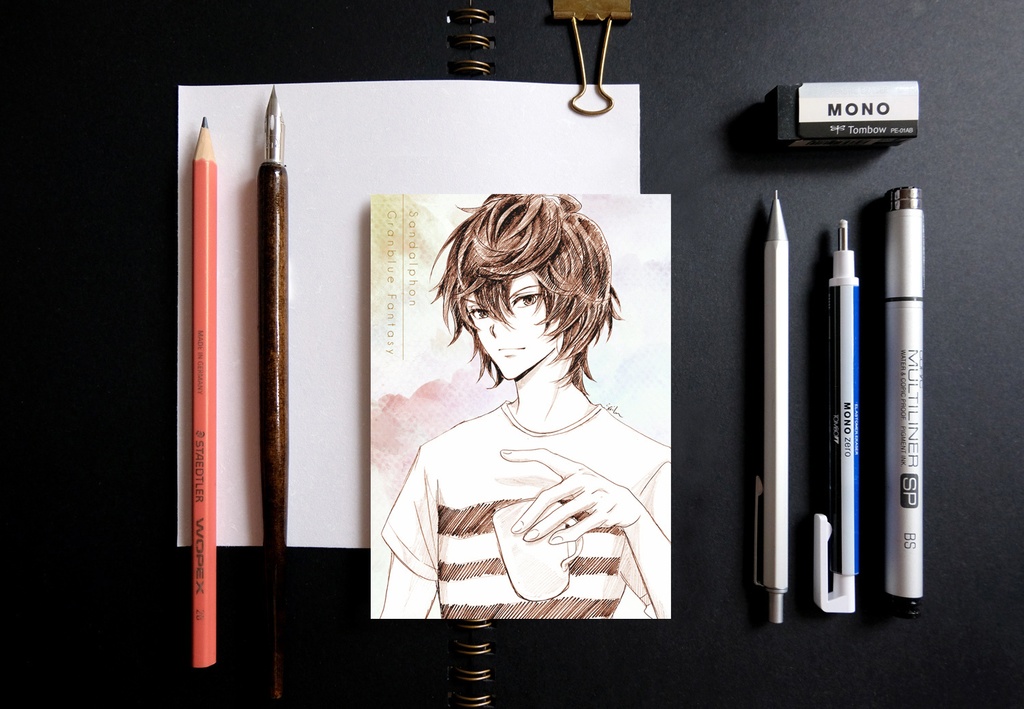 グランブルーファンタジー スケッチ風 ポストカード