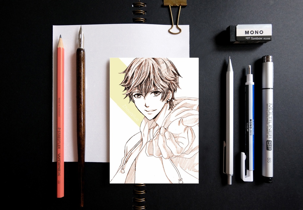 恋とプロデューサー ~EVOL x LOVE~ スケッチ風 ポストカード