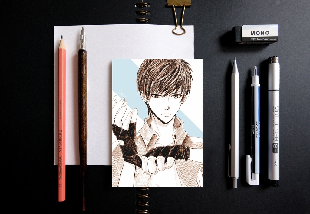 恋とプロデューサー ~EVOL x LOVE~ スケッチ風 ポストカード