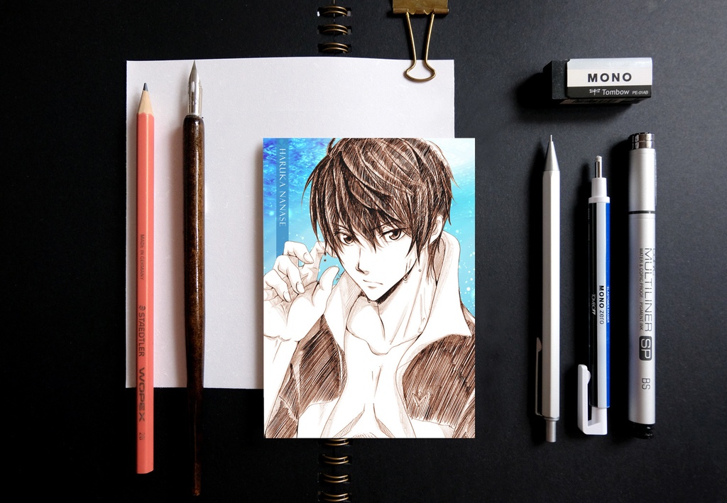 Free! スケッチ風 ポストカード