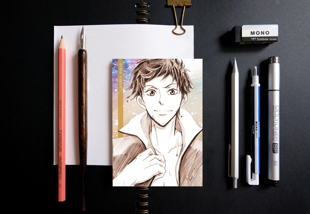 Free! スケッチ風 ポストカード