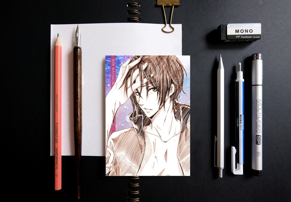 Free! スケッチ風 ポストカード