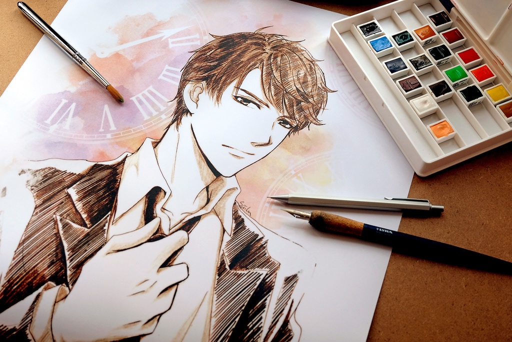 恋とプロデューサー ~EVOL x LOVE~ スケッチ風 ポスター