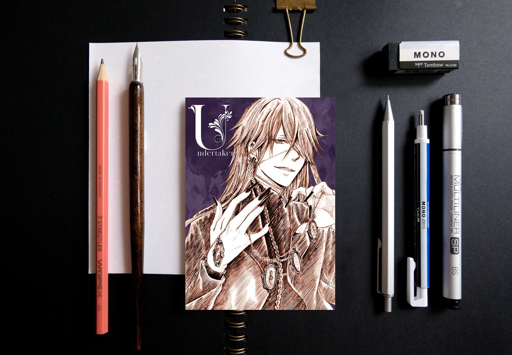 黒執事 スケッチ風 v2 ポストカード