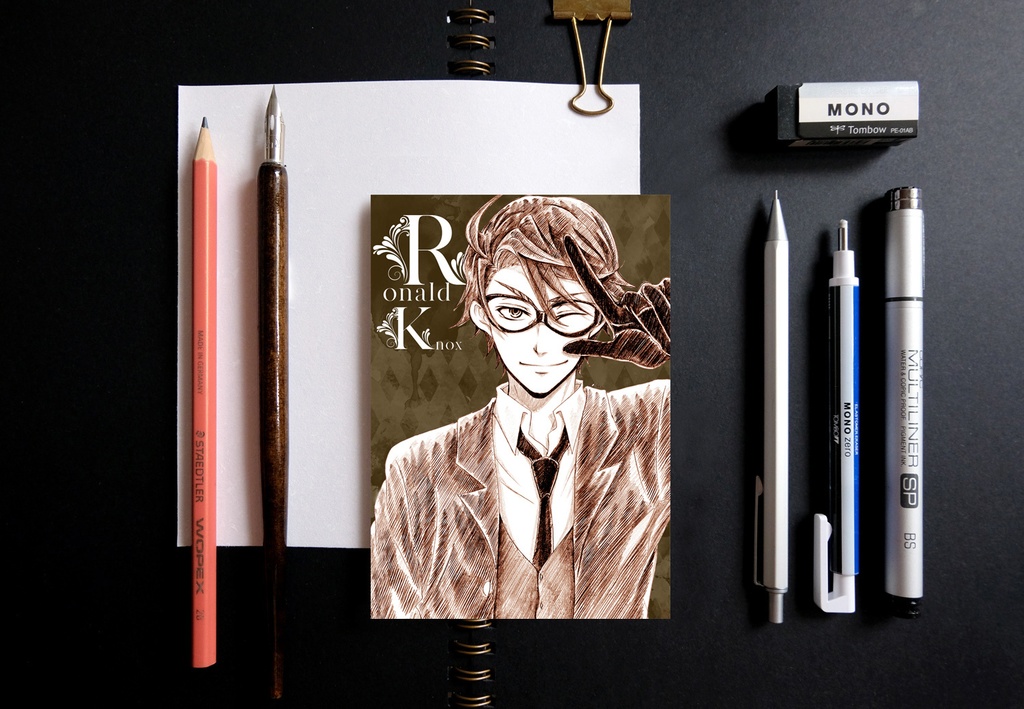 黒執事 スケッチ風 v2 ポストカード