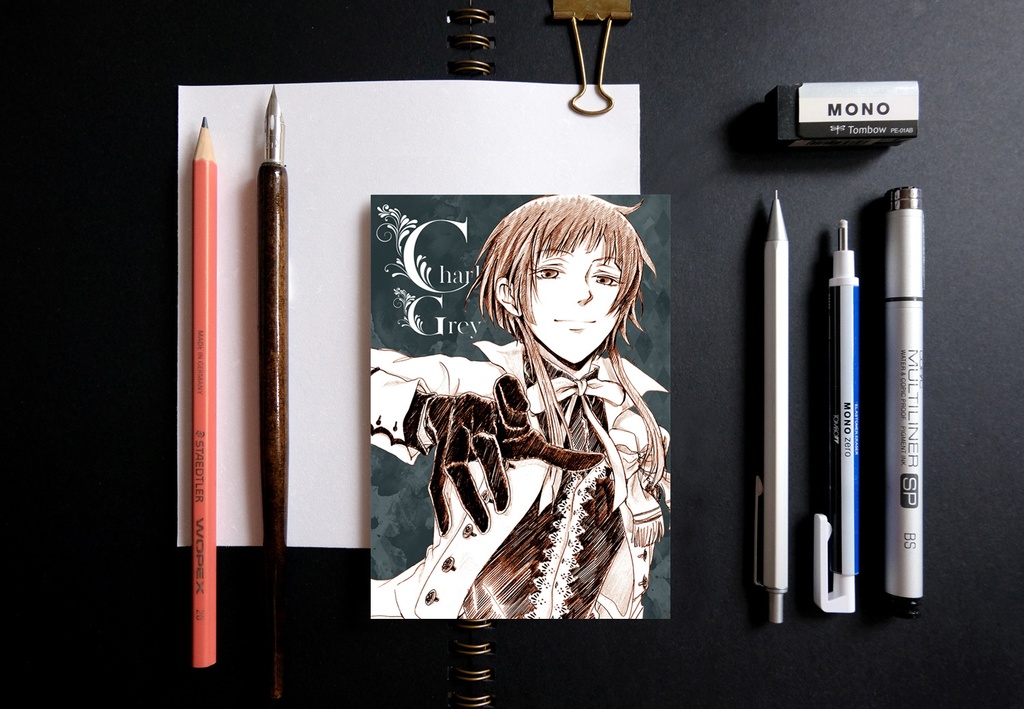 黒執事 スケッチ風 v2 ポストカード