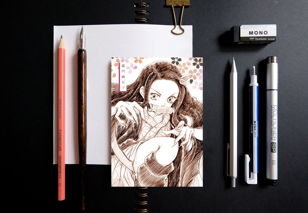 鬼滅の刃 サクラ ver. スケッチ風 ポストカード