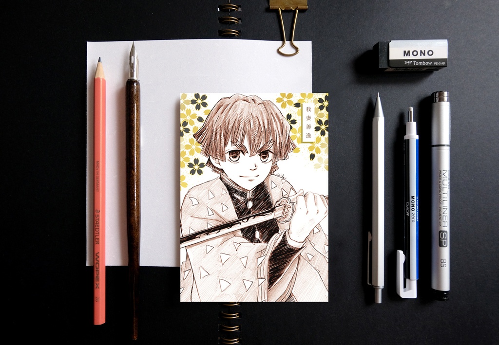 鬼滅の刃 サクラ ver. スケッチ風 ポストカード