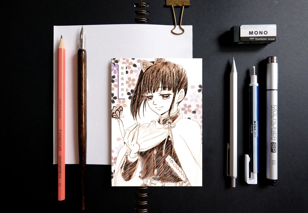 鬼滅の刃 サクラ ver. スケッチ風 ポストカード