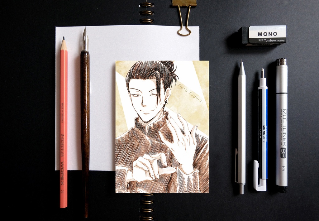 呪術廻戦 高専時代 ver. スケッチ風 ポストカード