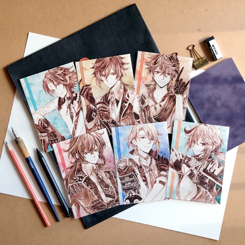 原神 Genshin ポストカード スケッチ風 