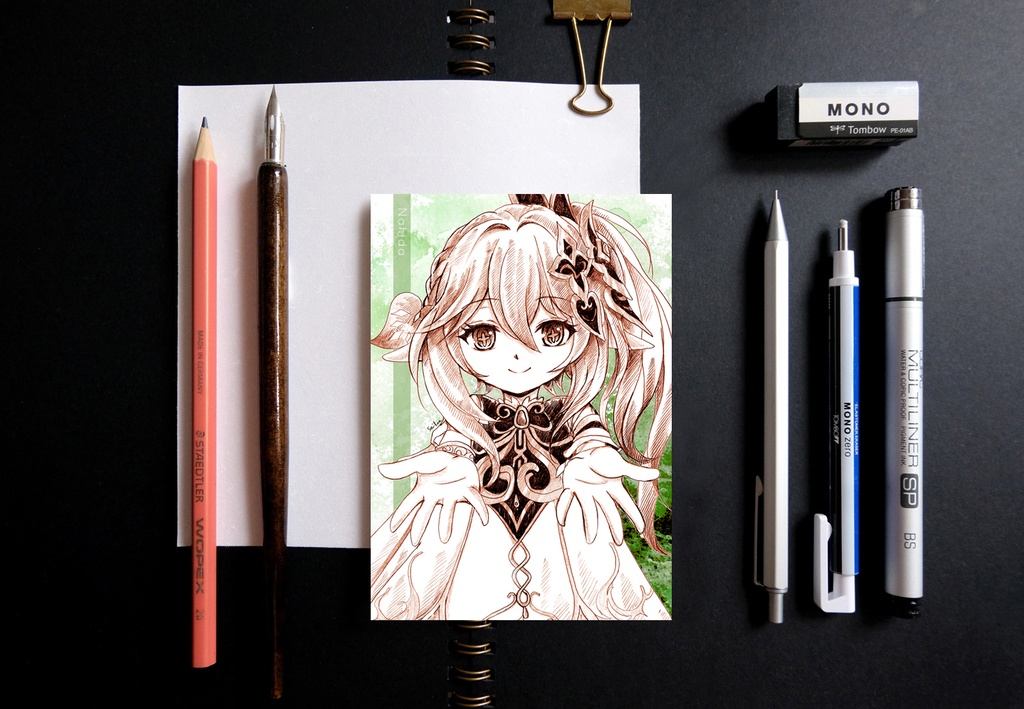 原神 Genshin Impact ポストカード スケッチ風