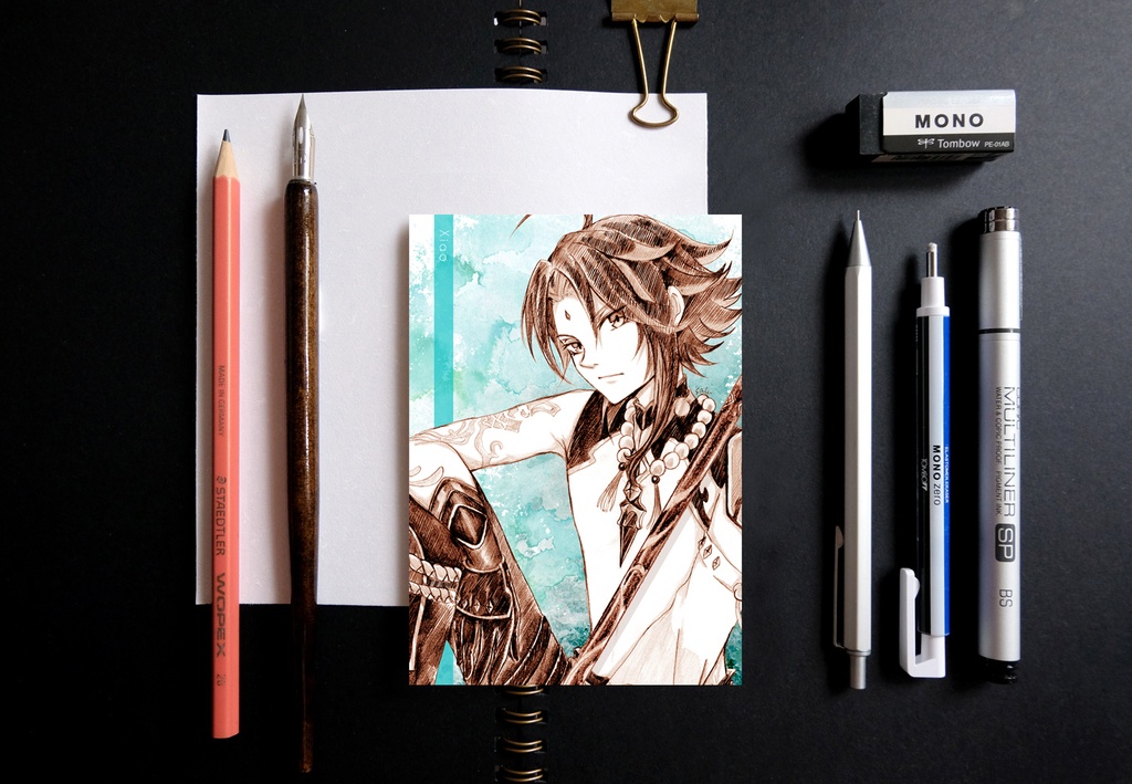 原神 Genshin Impact ポストカード スケッチ風