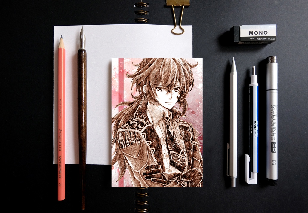 原神 Genshin Impact ポストカード スケッチ風