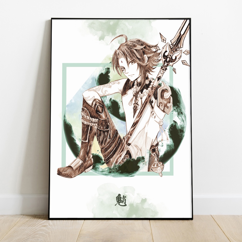 原神 ポスター スケッチ風