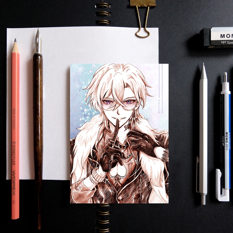 崩壊 スターレイル ポストカード スケッチ風