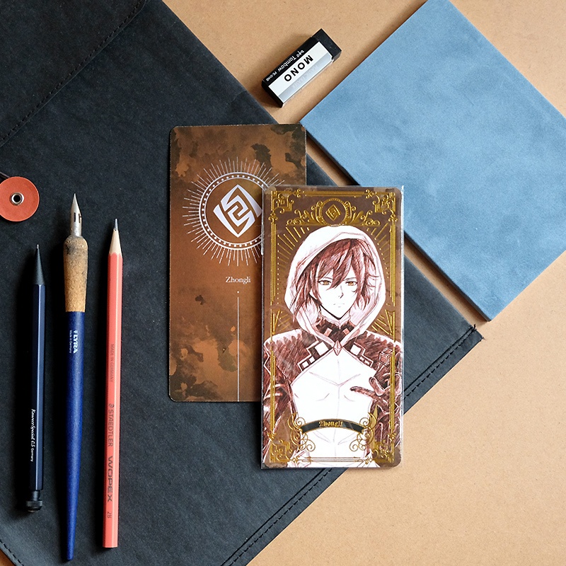 原神 Genshin 箔押し しおり スケッチ風