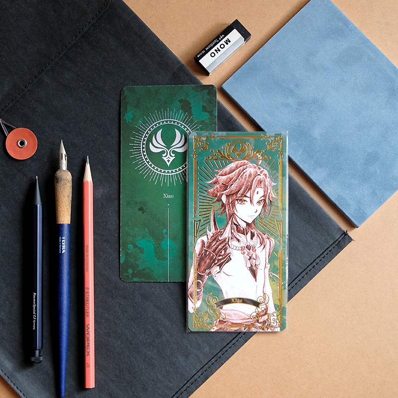 原神 Genshin 箔押し しおり スケッチ風