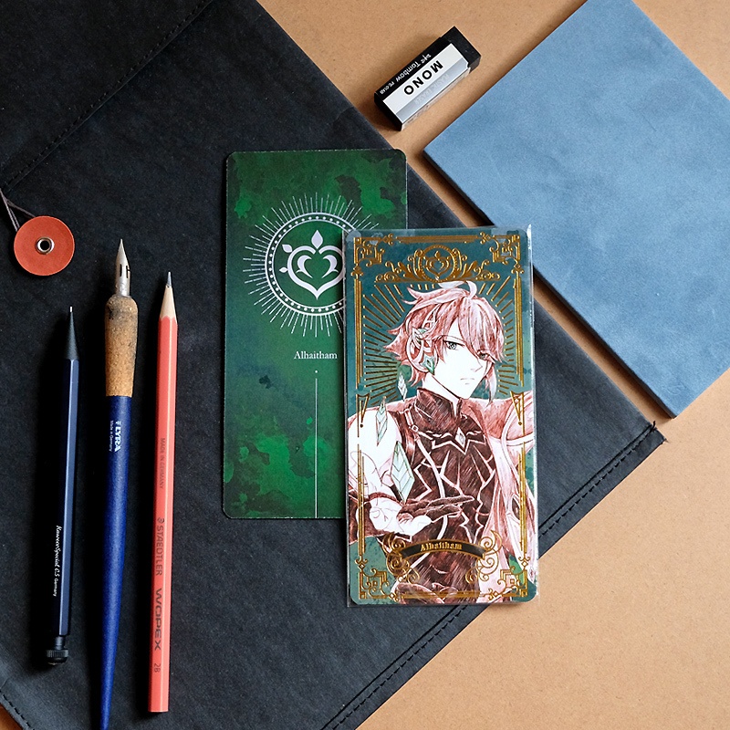 原神 Genshin 箔押し しおり スケッチ風