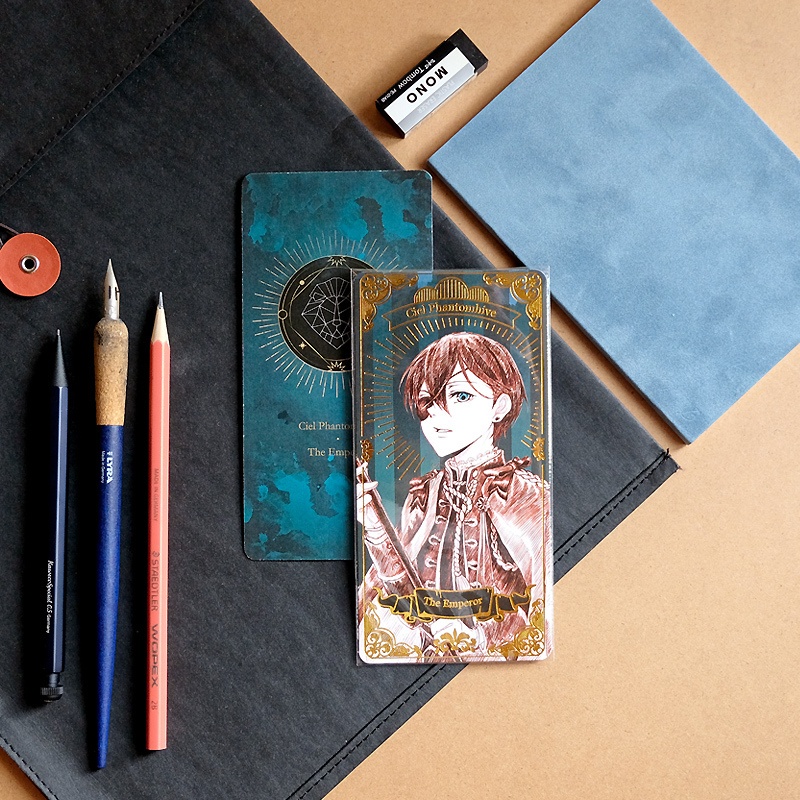 黒執事 スケッチ風 箔押し しおり