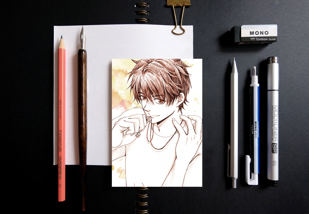 未定事件簿 ポストカード スケッチ風