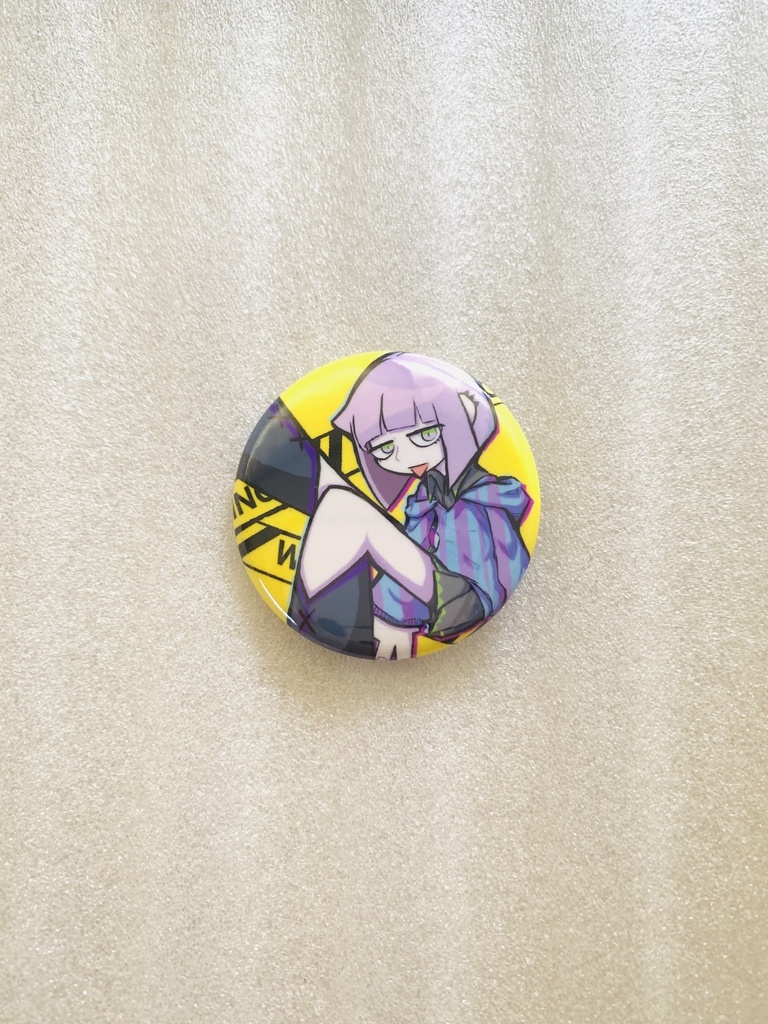 WARNINGガール 缶バッジ