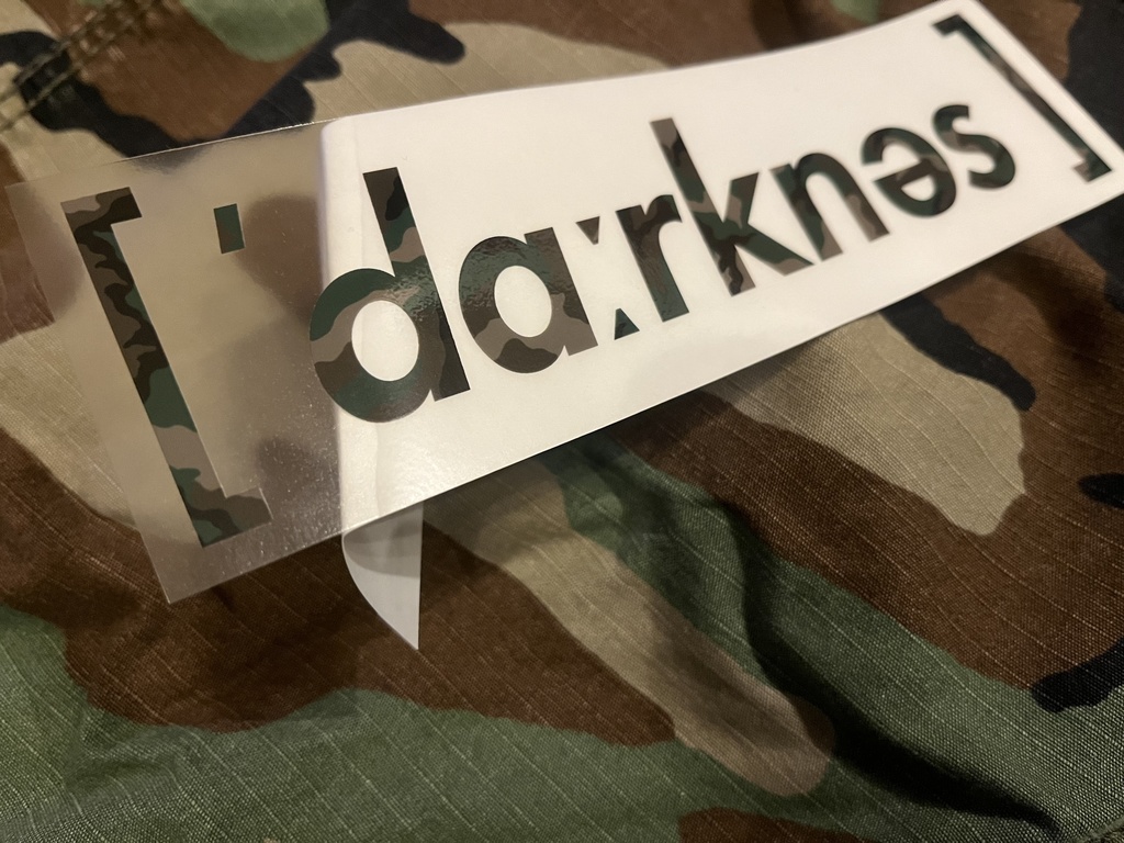 Phonetic Camo Sticker "Kobe A.D.2034" (Wood Land/Thermoptical)(1枚)