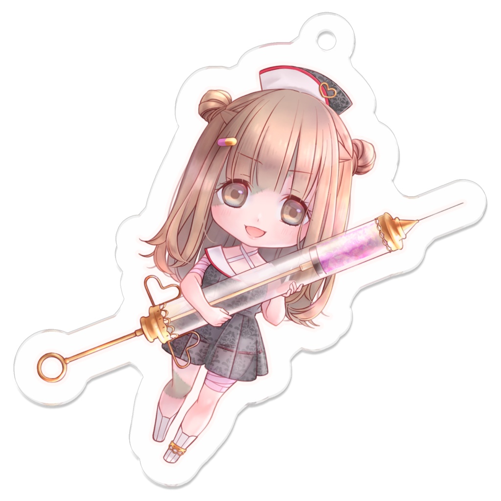 ハロウィン桃果🍑アクリルキーホルダー