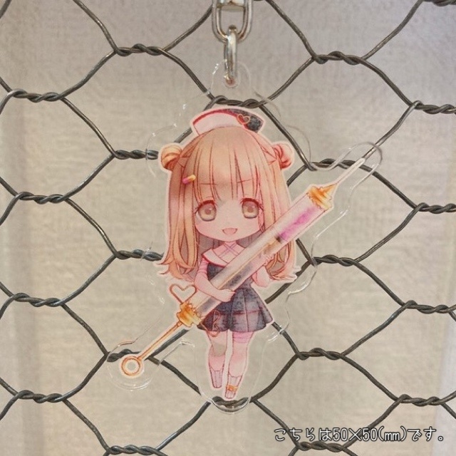 ハロウィン桃果🍑アクリルキーホルダー