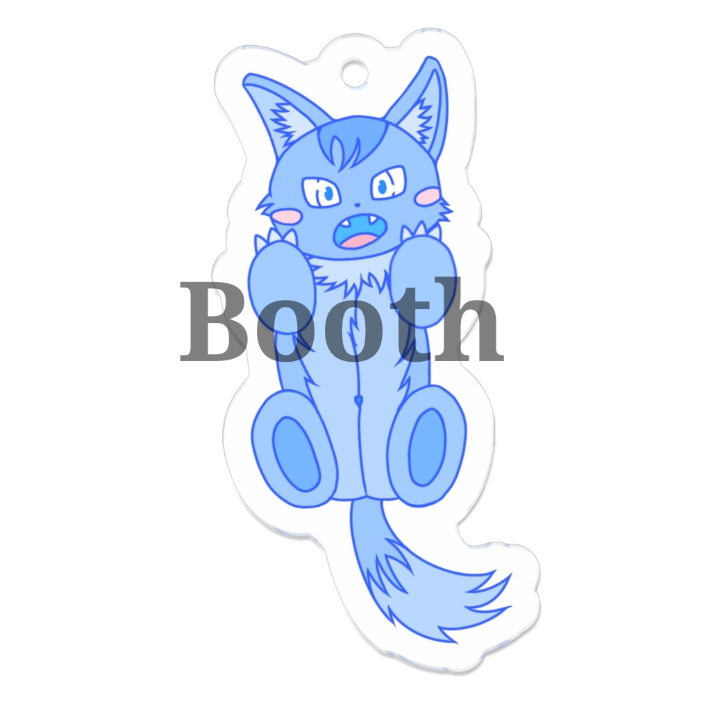 【ストラップ】オリケモ1(青色)