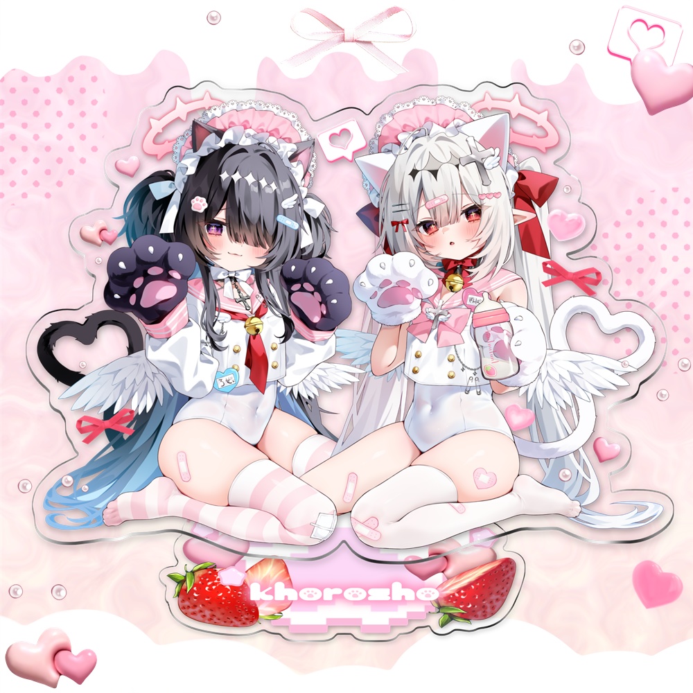 銀髪ちゃんロゼちゃんBIGアクリルフィギュア【受注生産】【再販】