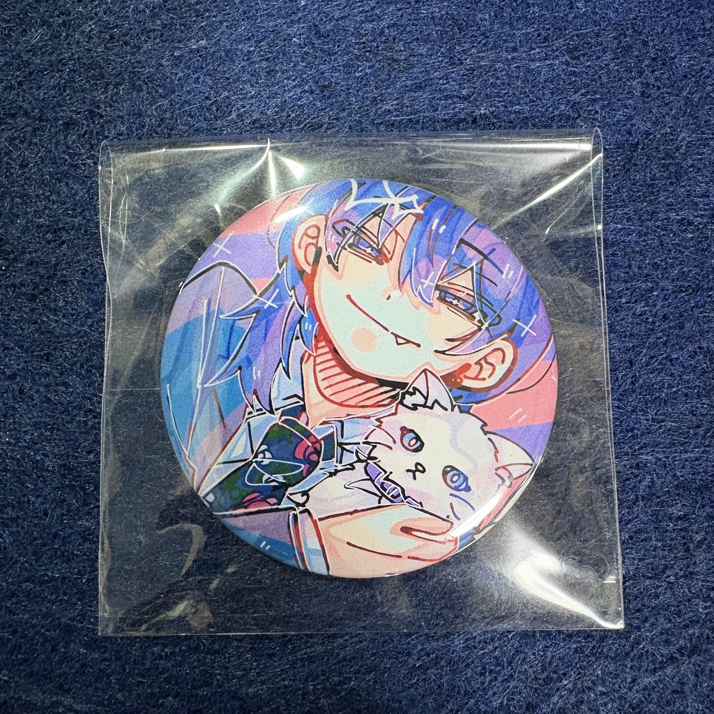 【再販/限定6個】缶バッチ 兎猫