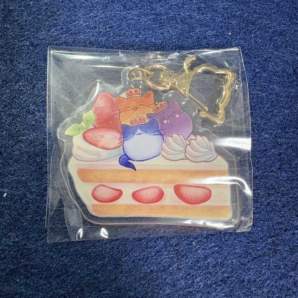 【再販/限定30個】幽霊猫ケーキアクキー