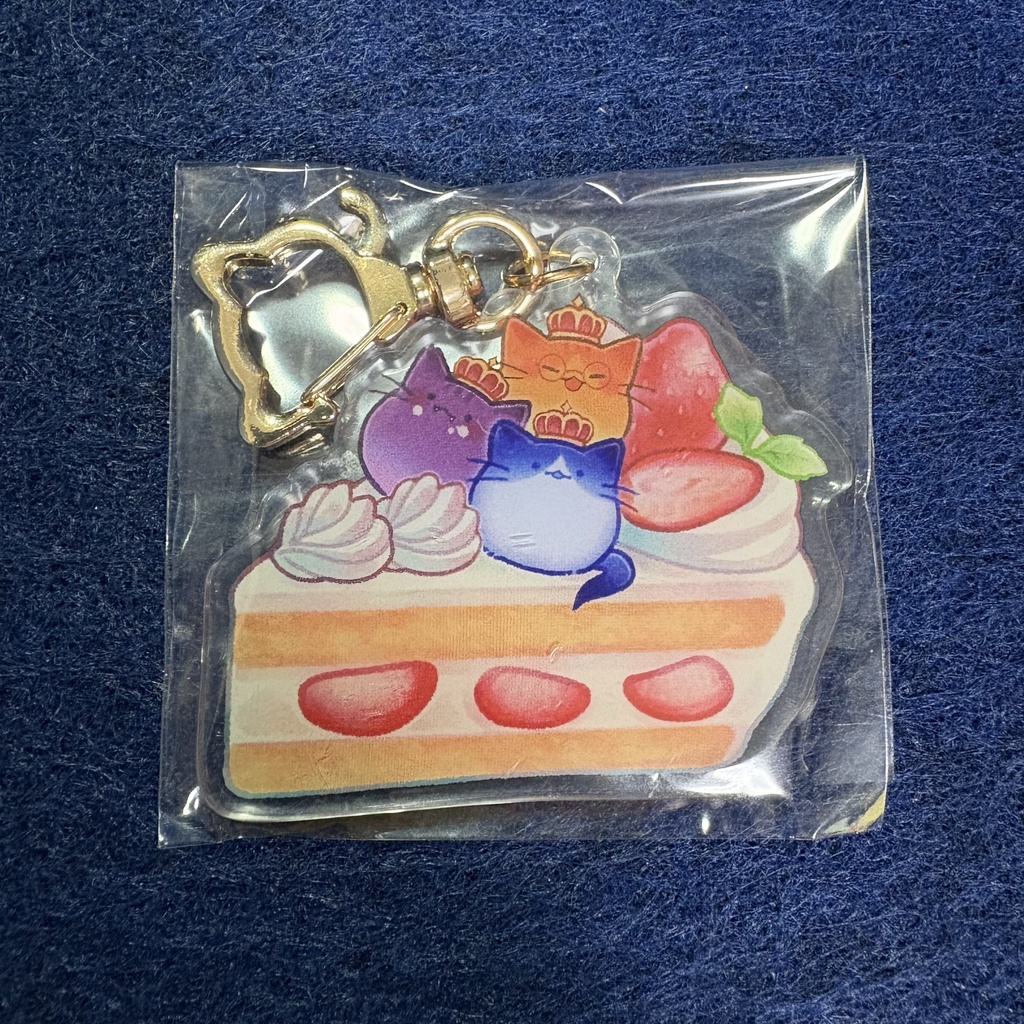 【再販/限定30個】幽霊猫ケーキアクキー