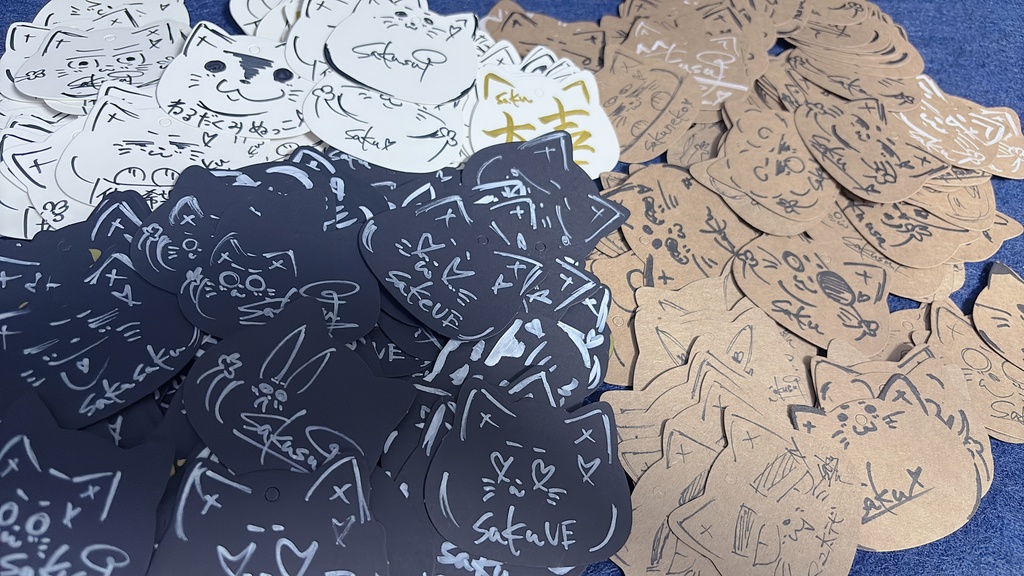 直筆・個体差有ねこさんカード【在庫153個/購入上限5】