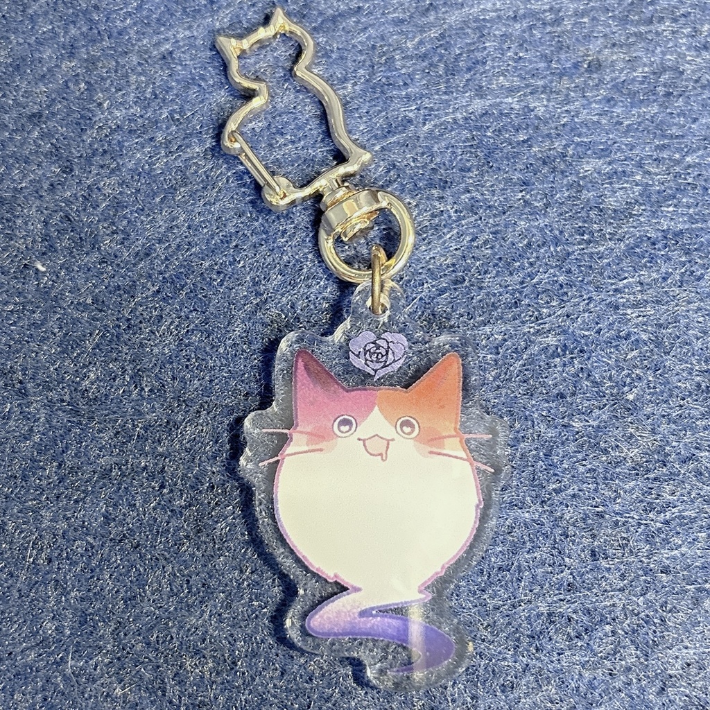 新作アクキー:三毛猫幽霊猫【在庫26個/購入上限2】