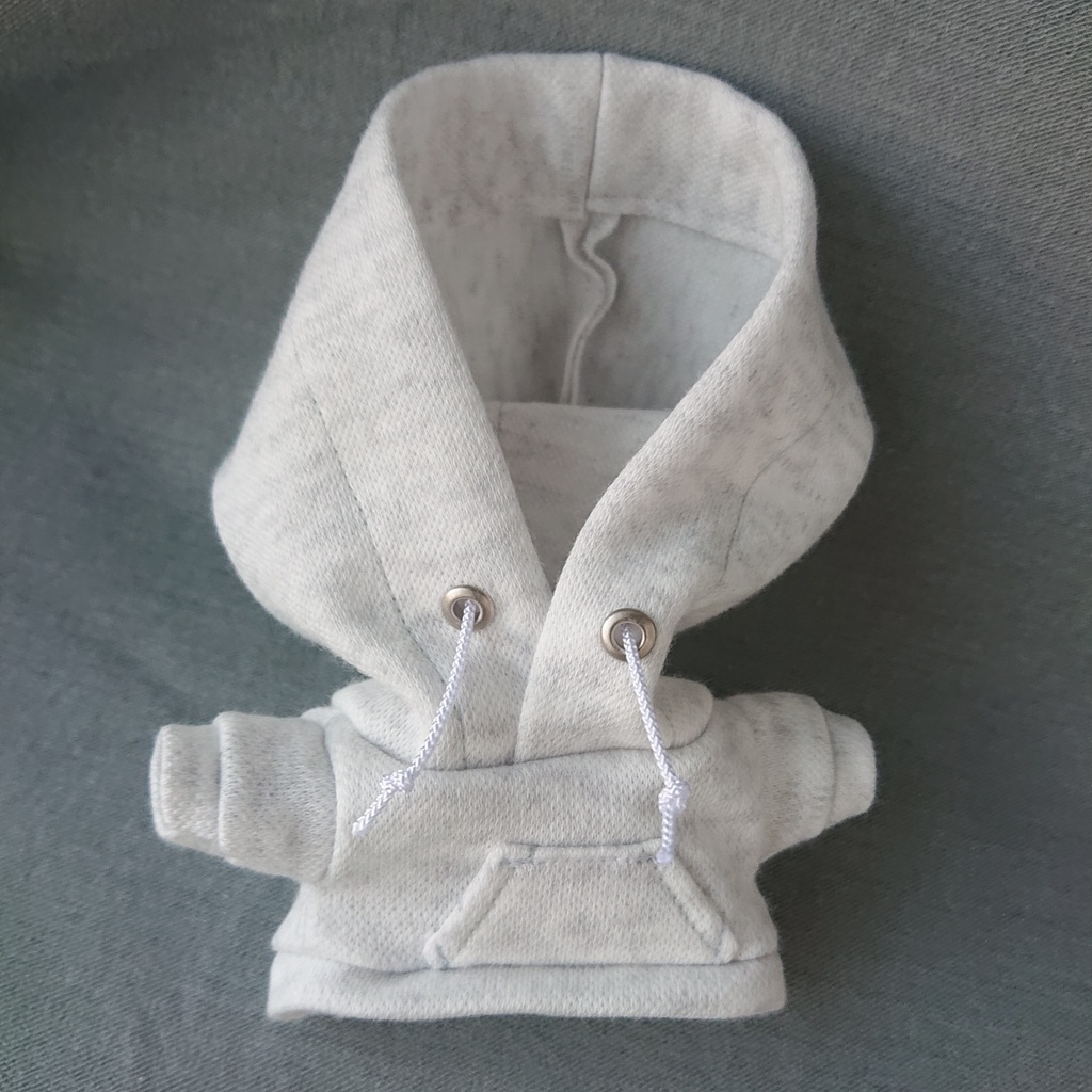 白杢パーカー　選べる紐カラー（にじぬいサイズ）