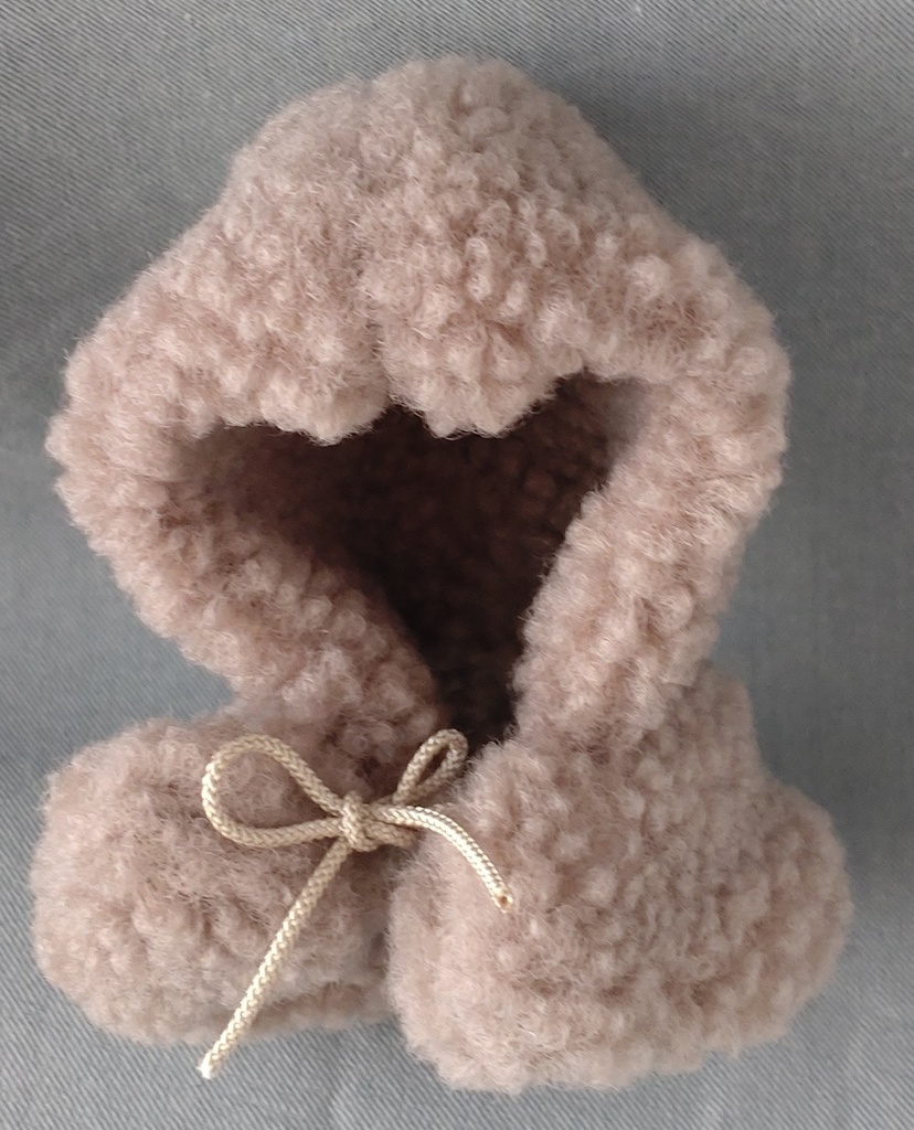 ふわもこポンチョブラウン（にじぱぺっとさんサイズ）