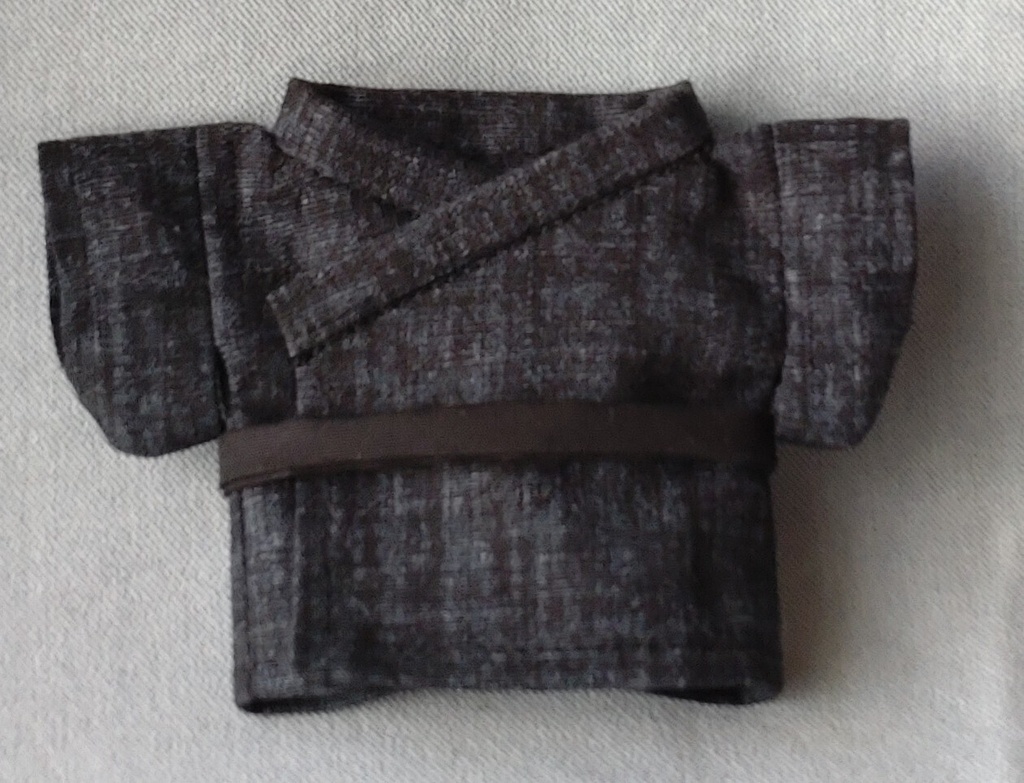 帯色が選べる浴衣（黒）
