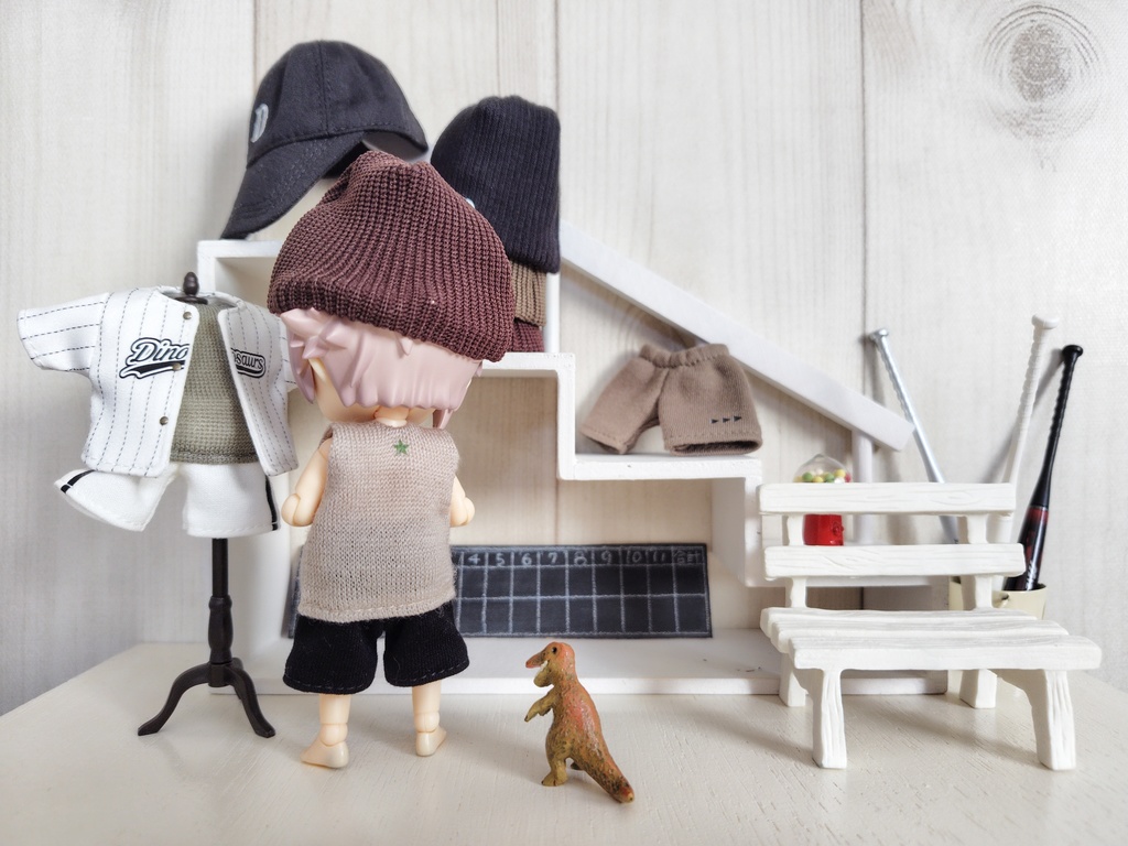 【ドール】野球少年の服2025