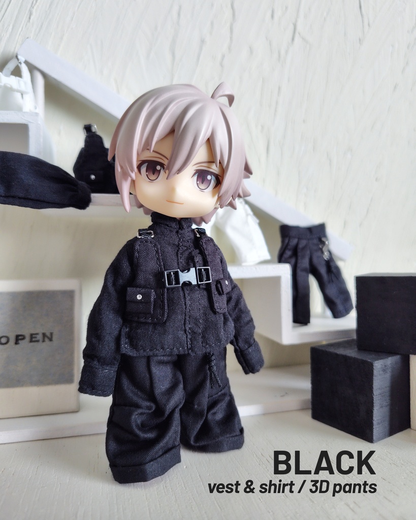 【ドール】白と黒の服 2026