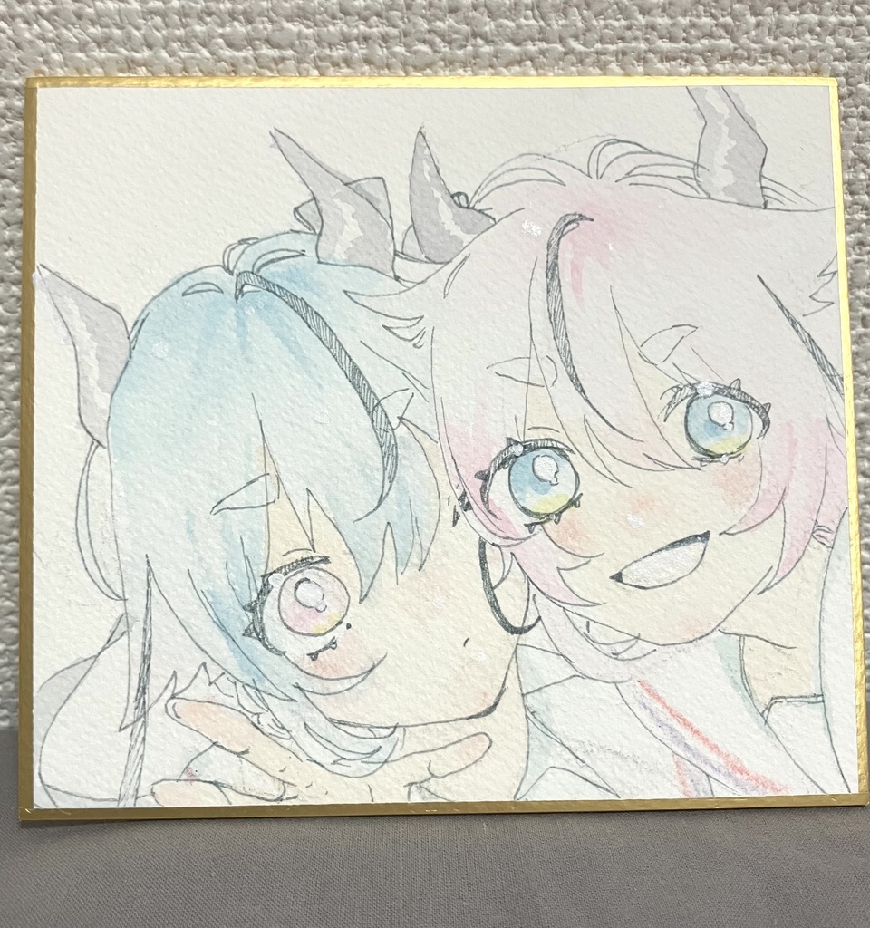 鳴花ヒメ・ミコト　色紙