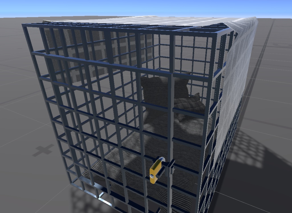 Cage for VRchat Players (no Escape) (Raisable)