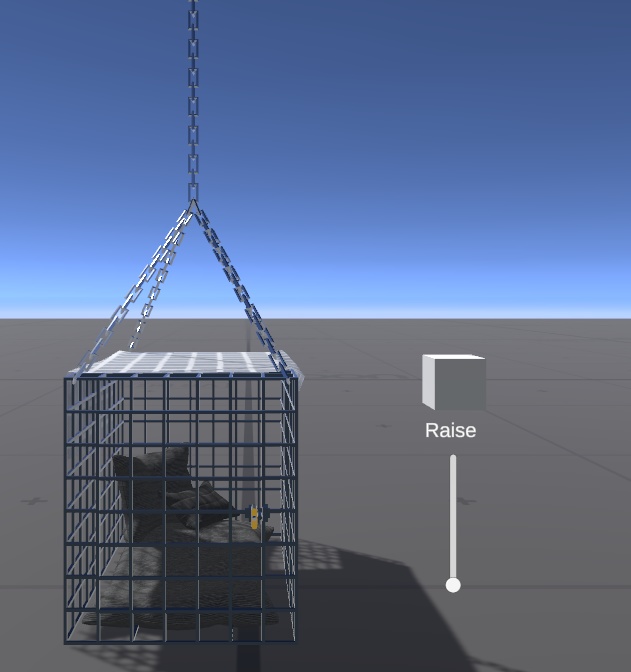 Cage for VRchat Players (no Escape) (Raisable)