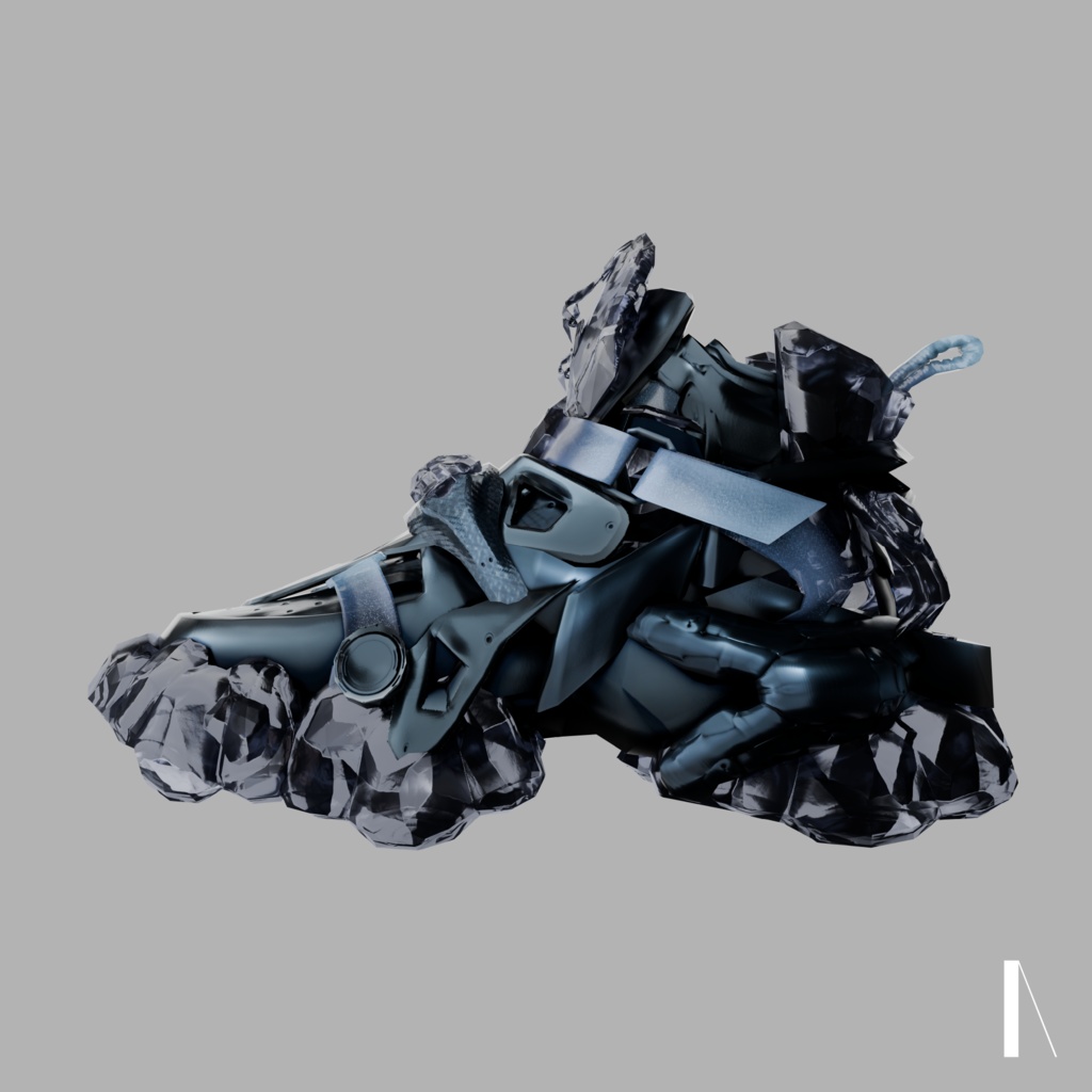 オリジナル3Dモデル 公安魔女「ケイカ」