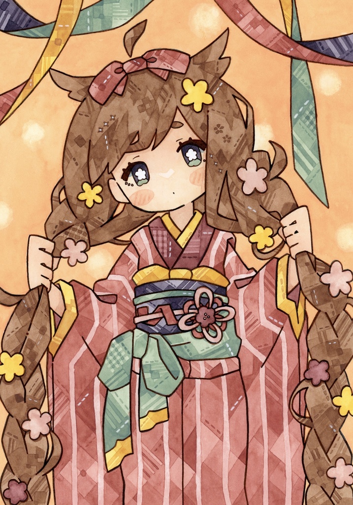 【額装原画】天真爛漫なあの子