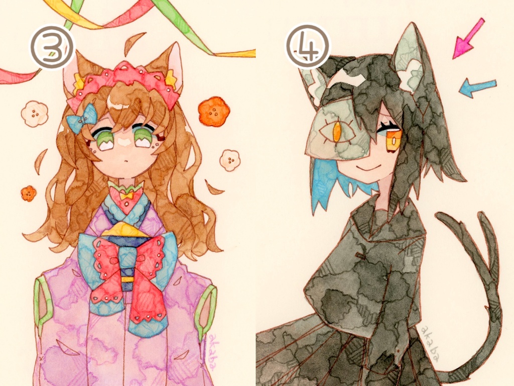 【額装原画】③・④