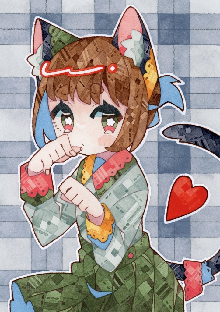 【額装原画】君の瞳に映るモノ