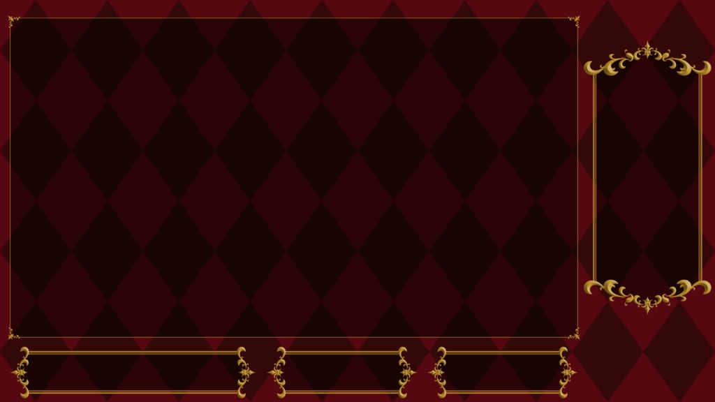 【無料】ゴシック風配信画面