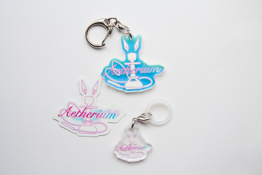 Aetheriumロゴオーロラアクリルキーホルダー